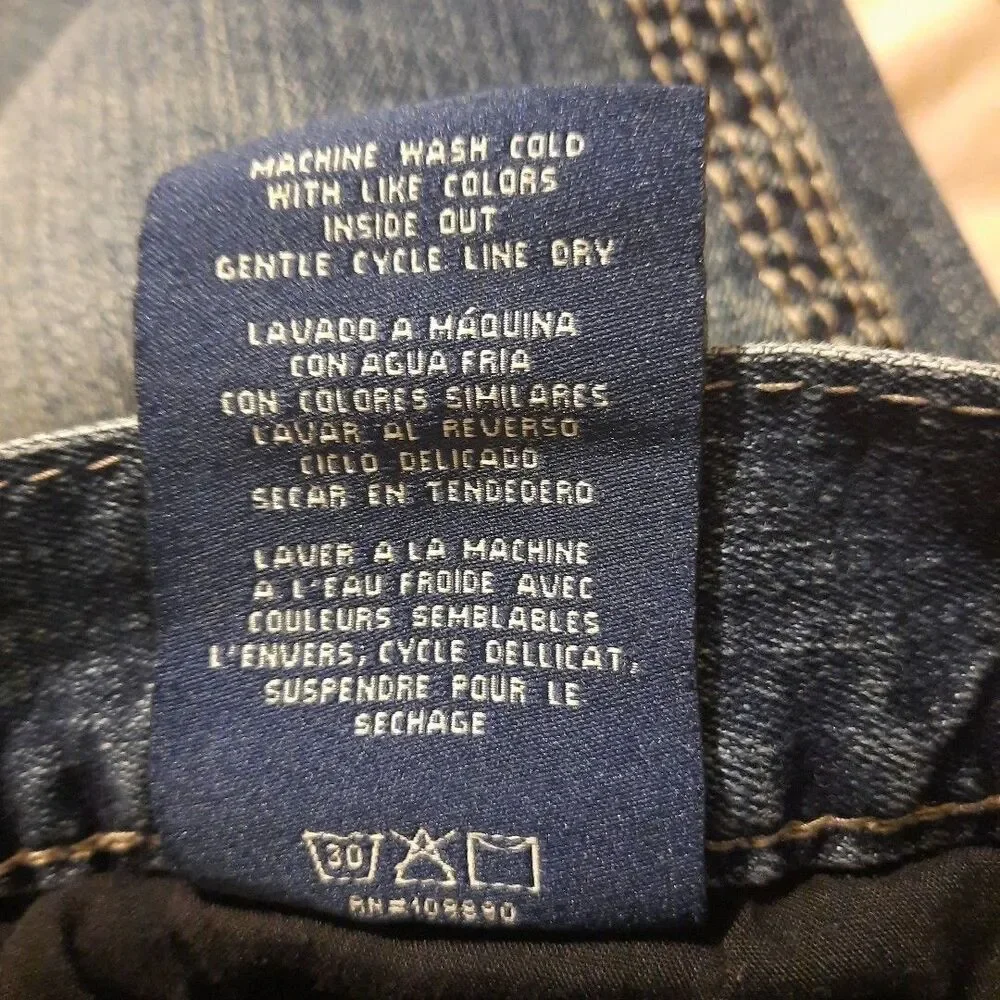 Seven 7 Mens Straight Jeans Premium Denim Blue size 32 W X 30 L 26 Inseam